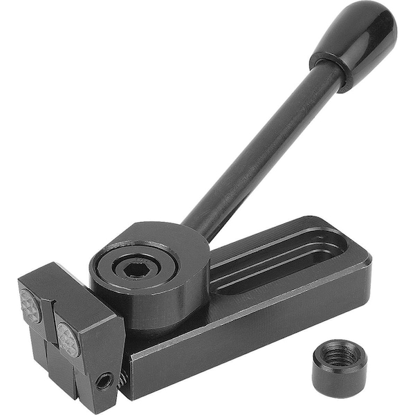 Side Clamp Right A=121, 5 40X39, Form:C Steel
